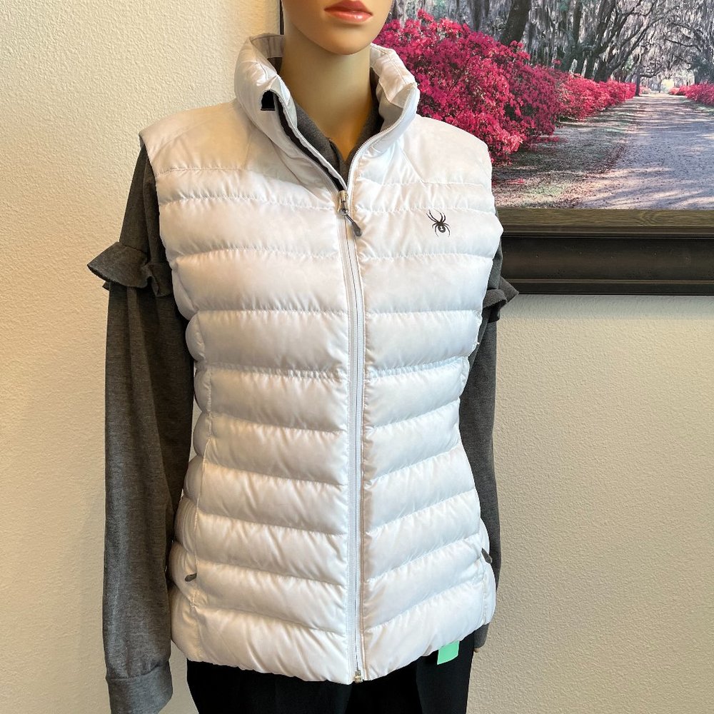 Spyder. Ski Vest white.  Size Large.